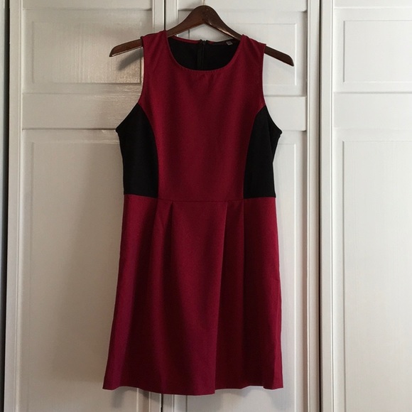 NWOT Raspberry & Black Sheath Dress - Picture 2 of 5